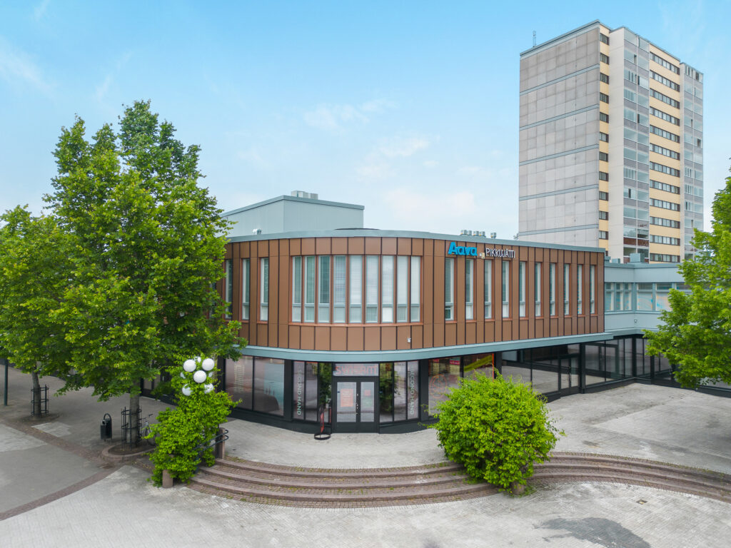 kauppakaari toimitilan julkisivu