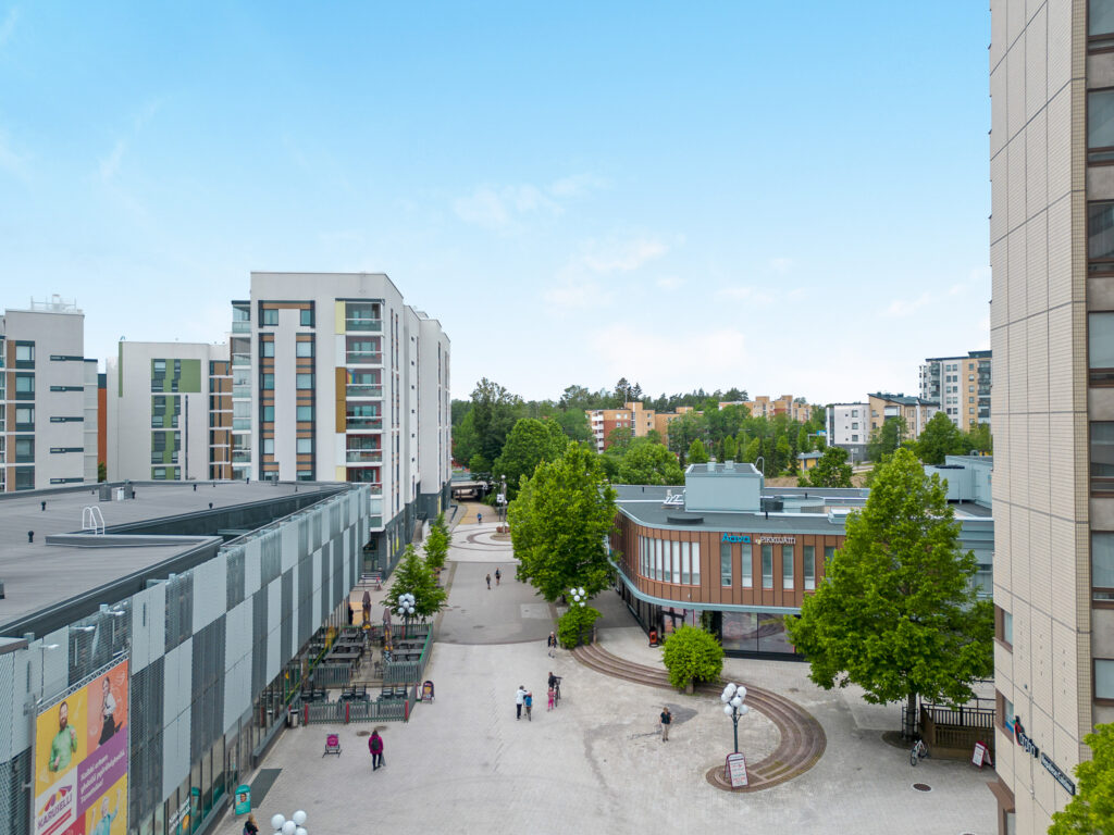 kauppakaari toimitilan julkisivu