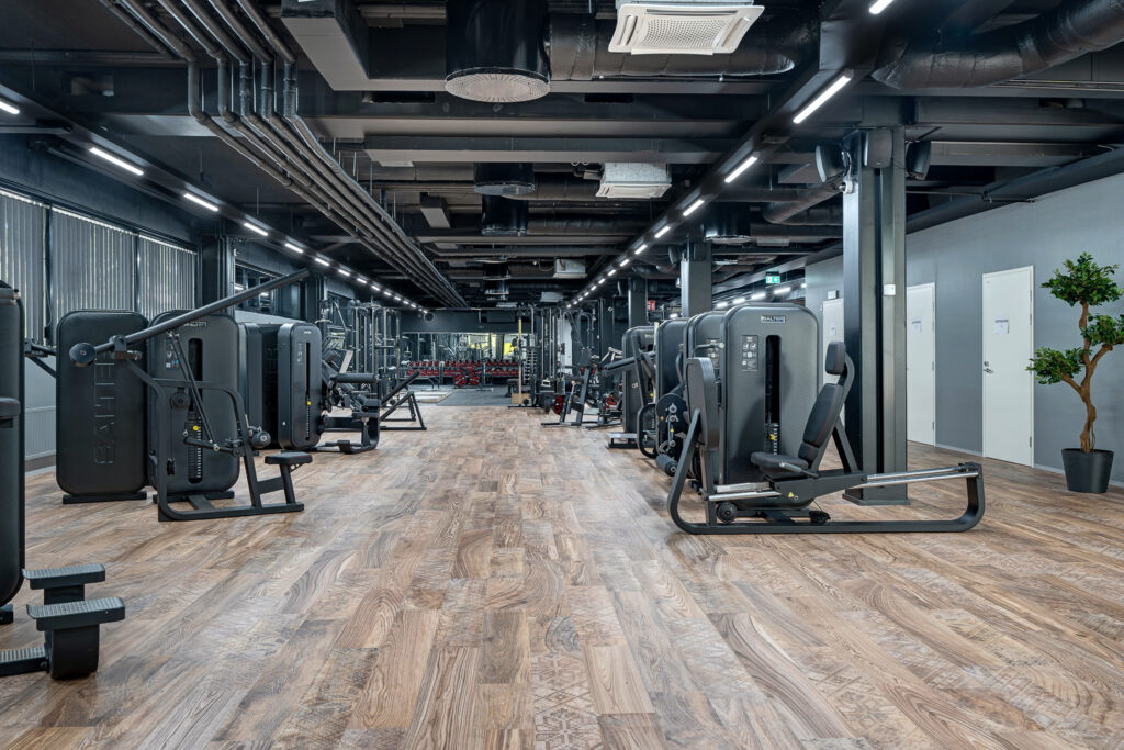 kauppakaari olefit kuntosalin laitteiden alue